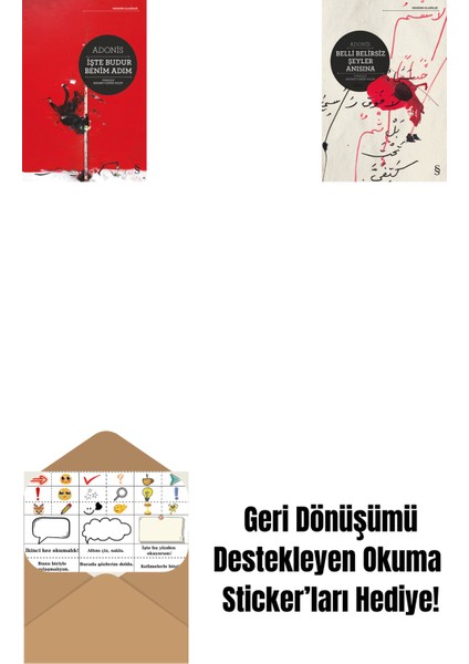 Işte Budur Benim Adım + Belli Belirsiz Şeyler Anısına + Okuma Sticker'ları