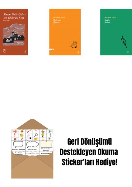 Everest Açıkhava 21 - Gidersen Yıkılır Bu Kent + Bakışın Senin + Saklı Kalan + Okuma Sticker'ları