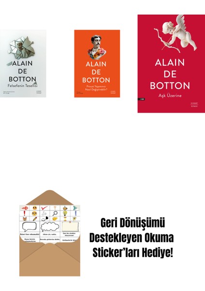 Felsefenin Tesellisi + Proust Yaşamınızı Nasıl Değiştirebilir? + Aşk Üzerine + Okuma Sticker'ları
