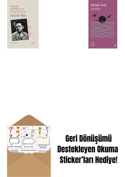 Nazım Hikmet’in Yolculuğu + Everest Açıkhava 31 - Lavinia + Okuma Sticker'ları