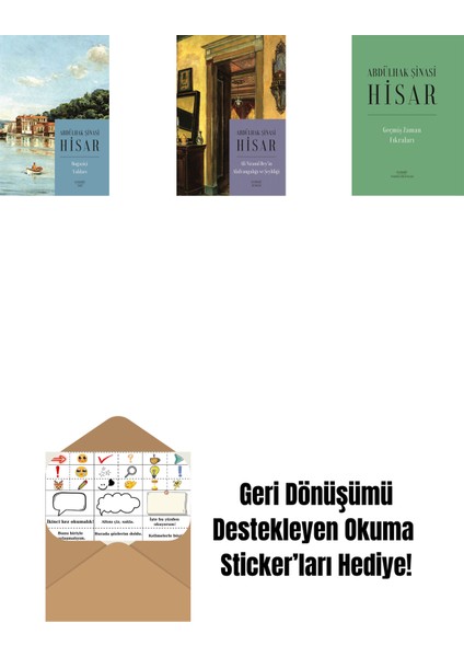 Boğaziçi Yalıları (Kitap Boy) + Ali Nizami Bey’in Alafrangalığı ve Şeyhliği (Kitap Boy) + Geçmiş Zaman Fıkraları (Ciltli) + Okuma Sticker'ları