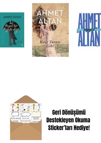 Bir Hayat Bir Hayata Değer + Kılıç Yarası Gibi + Sudaki Iz (Cep Boy) + Okuma Sticker'ları