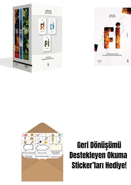 Azra Kohen Kutulu Set Fi-Çi-Pi + Fi + Okuma Sticker'ları