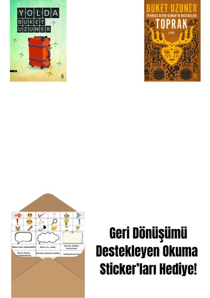 Yolda + Uyumsuz Defne Kaman'ın Maceraları - Toprak + Okuma Sticker'ları
