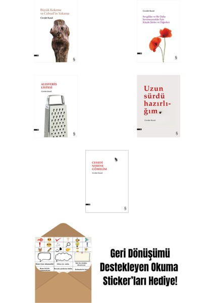 Cevdet Karal 5 Kitap Set + Okuma Sticker'ları
