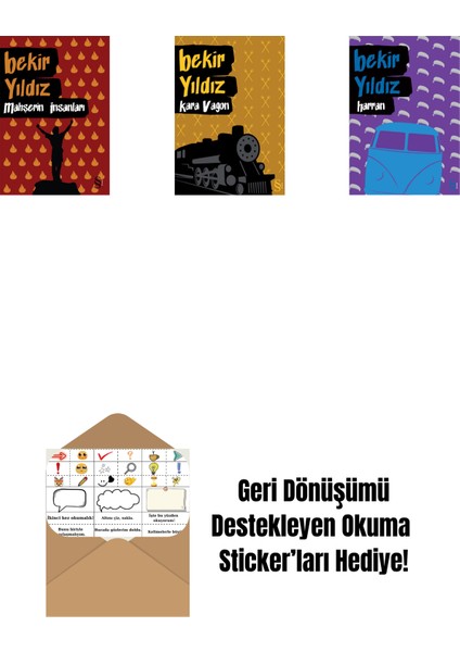 Mahşerin Insanları + Kara Vagon + Harran + Okuma Sticker'ları