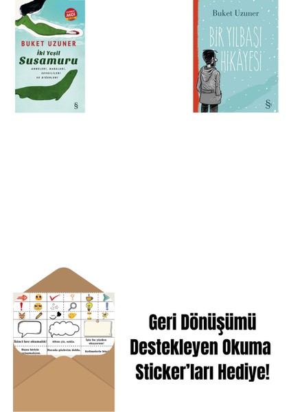 Iki Yeşil Su Susamuru (Midi Boy) + Bir Yılbaşı Hikâyesi + Okuma Sticker'ları