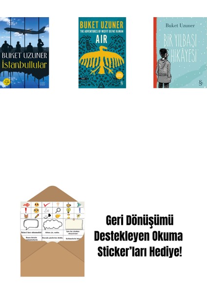 Istanbullular + Air - The Adventures Of Misfit Defne Kaman + Bir Yılbaşı Hikâyesi + Okuma Sticker'ları