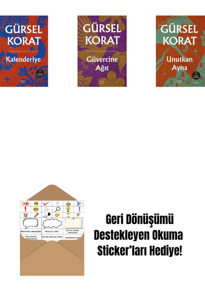 Kalenderiye + Güvercine Ağıt + Unutkan Ayna + Okuma Sticker'ları