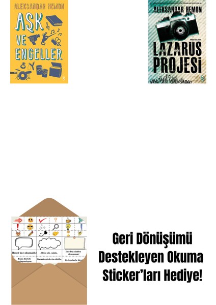 Aşk ve Engeller + Lazarus Projesi + Okuma Sticker'ları