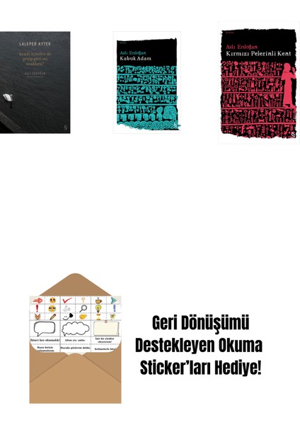 Kendi Içinden De Geçip Gitti Mi Uzaklara? + Kabuk Adam + Kırmızı Pelerinli Kent + Okuma Sticker'ları