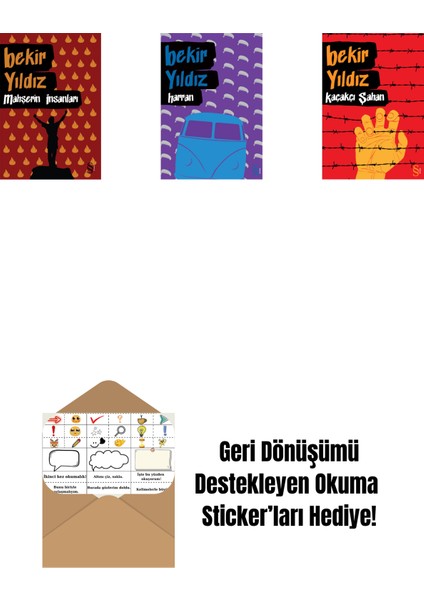 Mahşerin Insanları + Harran + Kaçakçı Şahan + Okuma Sticker'ları