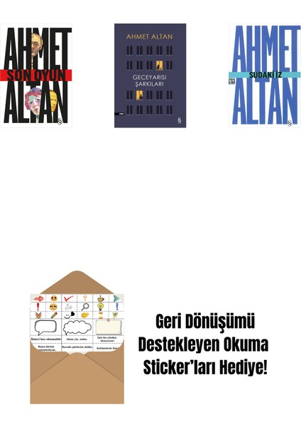 Son Oyun + Geceyarısı Şarkıları + Sudaki Iz (Cep Boy) + Okuma Sticker'ları