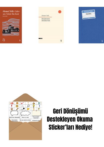 Everest Açıkhava 21 - Gidersen Yıkılır Bu Kent + Dinlersen Anlatırım + Görsen + Okuma Sticker'ları