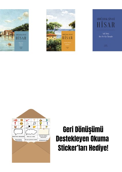 Boğaziçi Yalıları (Kitap Boy) + Geçmiş Zaman Köşkleri (Kitap Boy) + Aşk Imiş Her Ne Vâr Âlemde (Ciltli) + Okuma Sticker'ları