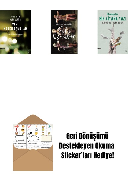 Yeni Karşılaşmalar + Toplu Oyunlar (Ciltli) + Romantik Bir Viyana Yazı + Okuma Sticker'ları