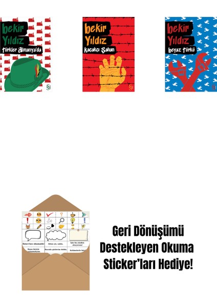 Türkler Almanya'da + Kaçakçı Şahan + Beyaz Türkü + Okuma Sticker'ları