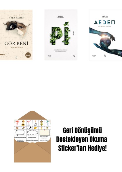 Gör Beni + Pi + Aeden + Okuma Sticker'ları