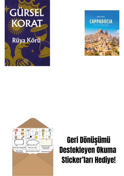 Rüya Körü + Cappadocia (Ciltli) + Okuma Sticker'ları