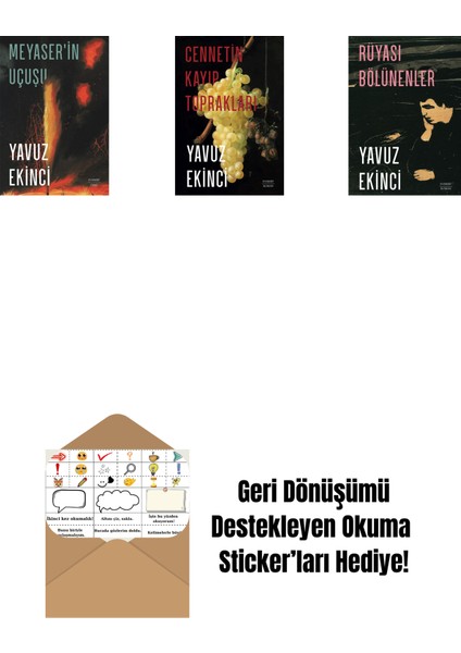 Meyaser'in Uçuşu + Cennetin Kayıp Toprakları + Rüyası Bölünenler + Okuma Sticker'ları