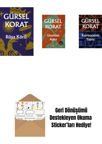 Rüya Körü + Unutkan Ayna + Kurmacanın Yapısı + Okuma Sticker'ları