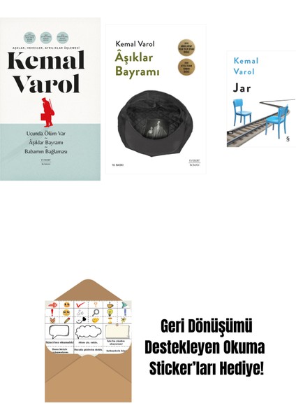 Aşklar, Hevesler, Ayrılıklar Üçlemesi (Ciltli) + Âşıklar Bayramı + Jar + Okuma Sticker'ları