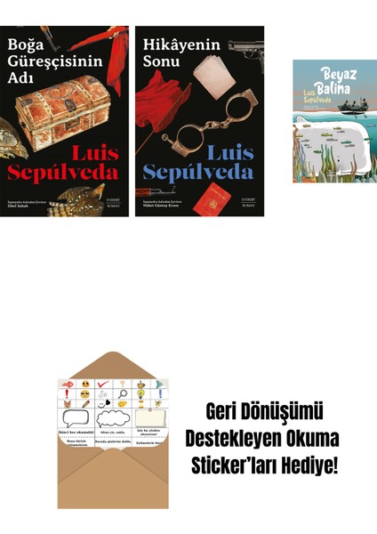Boğa Güreşçisinin Adı + Hikâyenin Sonu + Beyaz Balina + Okuma Sticker'ları