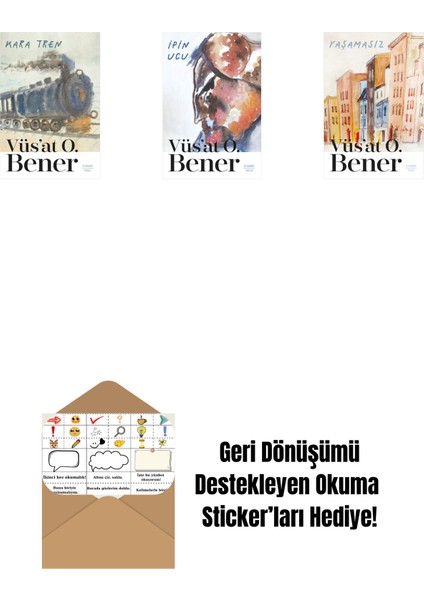 Kara Tren + Ipin Ucu + Yaşamasız + Okuma Sticker'ları