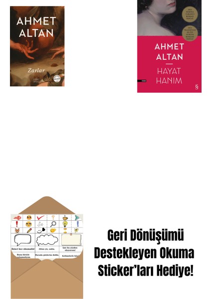 Zarlar + Hayat Hanım + Okuma Sticker'ları