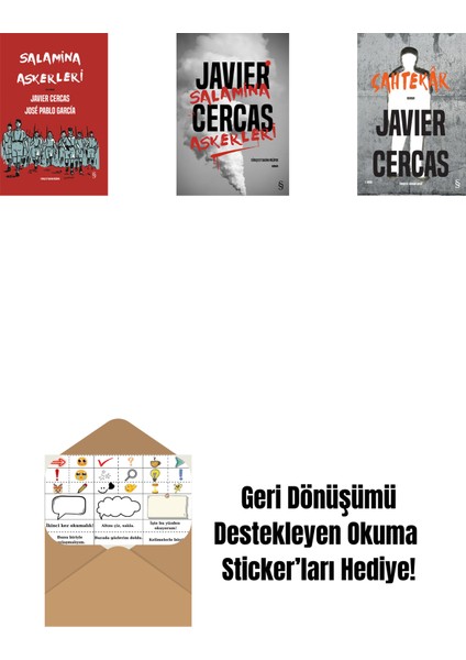 Salamina Askerleri (Çizgi Roman - Ciltli) + Salamina Askerleri (Ciltli) + Sahtekâr + Okuma Sticker'ları