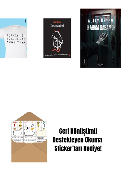 Içimde Bir Boşluk Var + Şeytan Aletleri + O Adam Babamdı + Okuma Sticker'ları