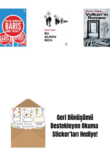 Diller, Çehreler Barış + Ben Onlardan Biriyim + Volkan'ın Romanı + Okuma Sticker'ları