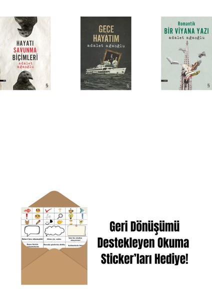 Hayatı Savunma Biçimleri + Gece Hayatım + Romantik Bir Viyana Yazı + Okuma Sticker'ları
