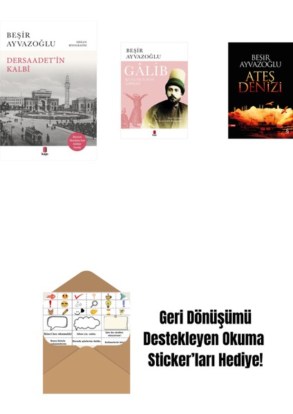 Dersaadet’i̇n Kalbi + Gâlib - Kuğunun Son Şarkısı + Ateş Denizi + Okuma Sticker'ları