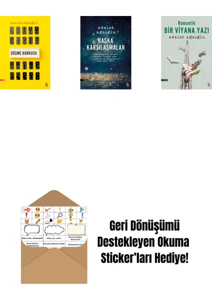 Düşme Korkusu + Başka Karşılaşmalar + Romantik Bir Viyana Yazı + Okuma Sticker'ları