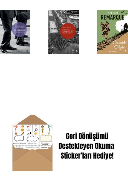 Üç Arkadaş + Zafer Takı + Cennetteki Gölgeler + Okuma Sticker'ları