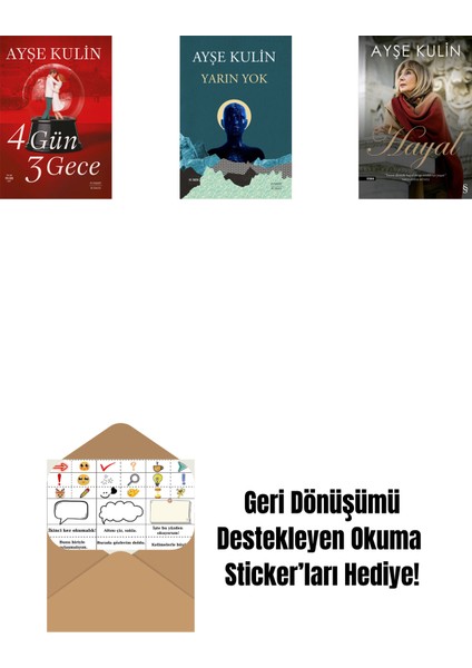 4 Gün 3 Gece + Yarın Yok + Hayal + Okuma Sticker'ları