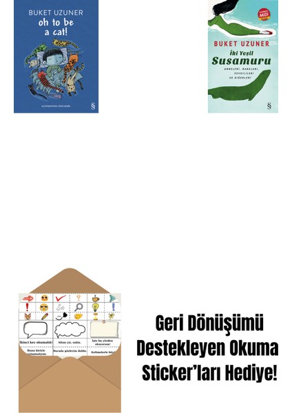 Oh To Be A Cat! + Iki Yeşil Su Susamuru (Midi Boy) + Okuma Sticker'ları