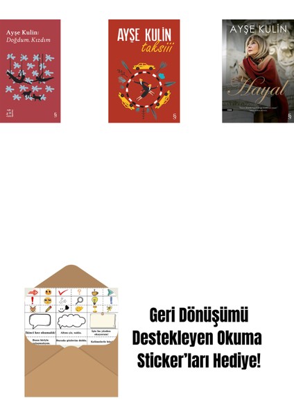 Everest Açıkhava 19 - Doğdum. Kızdım + Taksiii + Hayal + Okuma Sticker'ları