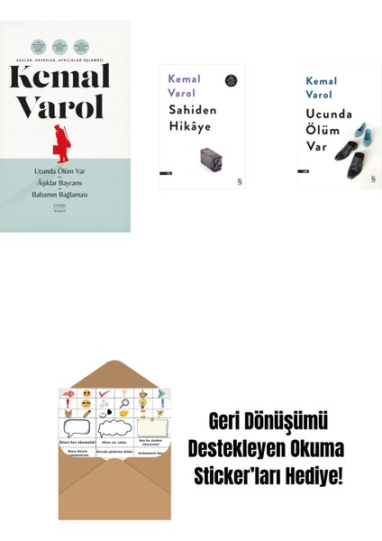 Aşklar, Hevesler, Ayrılıklar Üçlemesi (Ciltli) + Sahiden Hikâye + Ucunda Ölüm Var + Okuma Sticker'ları