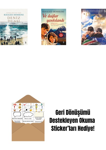 Deniz Duası + ve Dağlar Yankılandı + Uçurtma Avcısı + Okuma Sticker'ları