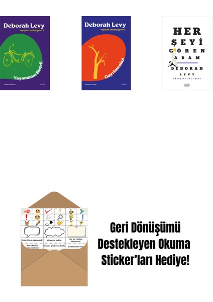 Yaşamanın Bedeli + Gayrimenkul + Her Şeyi Gören Adam + Okuma Sticker'ları