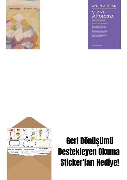 Dünya Çok Uzak + Şiir ve Mitologya + Okuma Sticker'ları