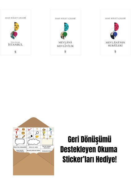 Divan Şiirinde Istanbul + Mevlana ve Mevlevilik + Mevlana'nın Rubaileri + Okuma Sticker'ları