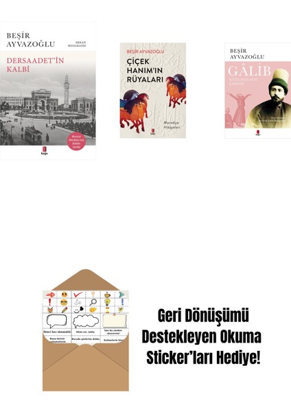 Dersaadet’i̇n Kalbi + Çiçek Hanımın Rüyaları + Gâlib - Kuğunun Son Şarkısı + Okuma Sticker'ları