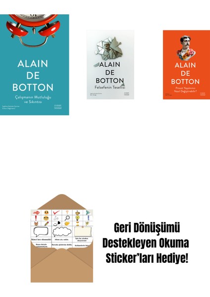 Çalışmanın Mutluluğu ve Sıkıntısı + Felsefenin Tesellisi + Proust Yaşamınızı Nasıl Değiştirebilir? + Okuma Sticker'ları