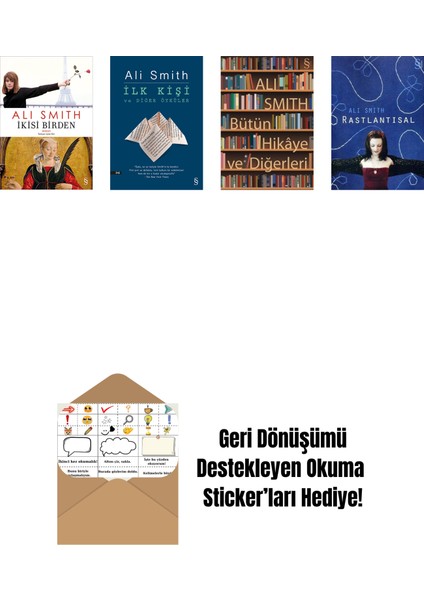 Ali Smith 4 Kitap Set + Okuma Sticker'ları