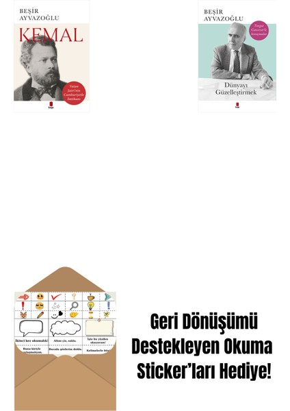 Kemal + Dünyayı Güzelleştirmek + Okuma Sticker'ları