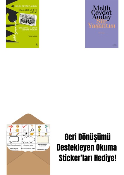 Kalabalığın Şiiri + Şiir Yaşantısı - Şiir Yazıları + Okuma Sticker'ları