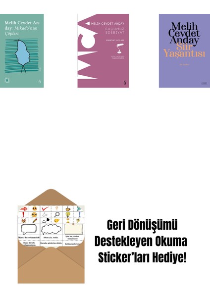 Everest Açıkhava 3 - Mikado’nun Çöpleri + Suçumuz Edebiyat + Şiir Yaşantısı - Şiir Yazıları + Okuma Sticker'ları